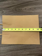 50 pcs paper bags Brown kraft bag with handles gift Retail Merchandise shopping