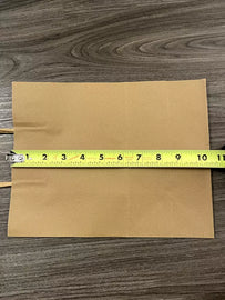 50 pcs paper bags Brown kraft bag with handles gift Retail Merchandise shopping