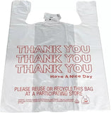 Plastic Grocery Shopping Bags, 1/6 Large, 21 x 6.5 x 11.5 inches, 