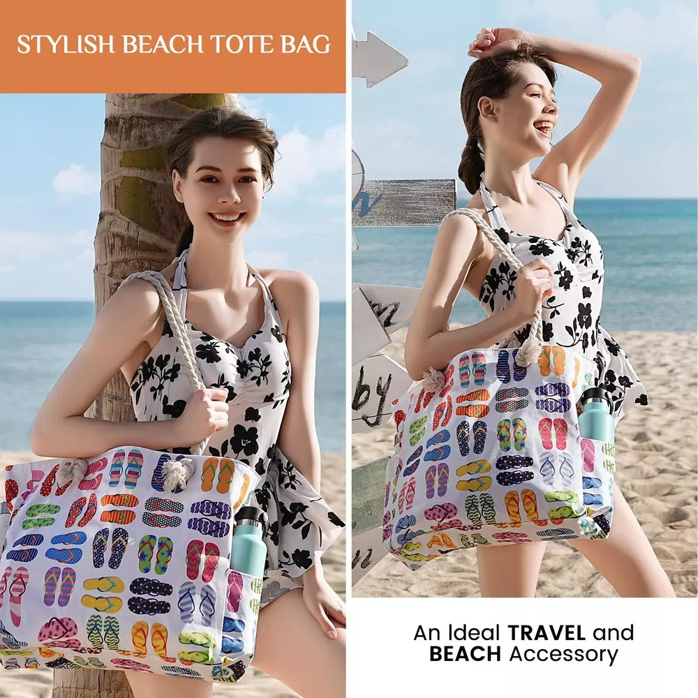 Clothirily Beach Bag for Women - Large Beach Tote Bag