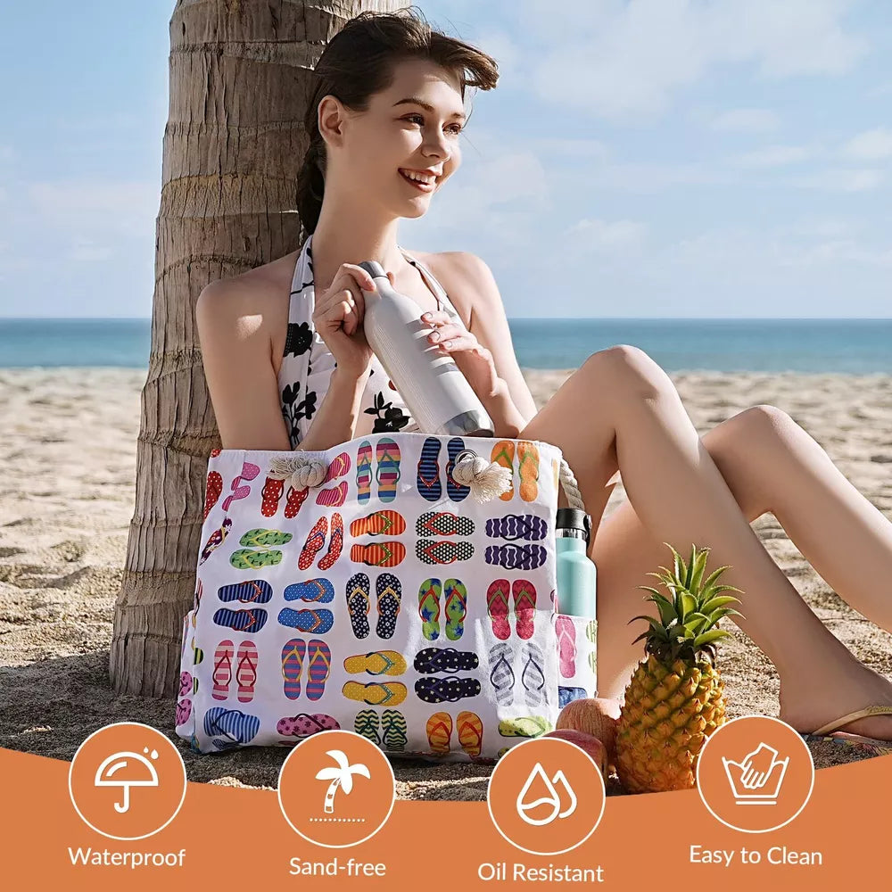 Clothirily Beach Bag for Women - Large Beach Tote Bag