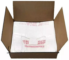 Load image into Gallery viewer, THANK YOU T-Shirt Bags 11.5&quot; x 6.5&quot; x 21&quot; White Plastic Shopping bag 50 - 1000