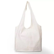 Load image into Gallery viewer, White Blank DIY Large Cotton Canvas Tote Bag